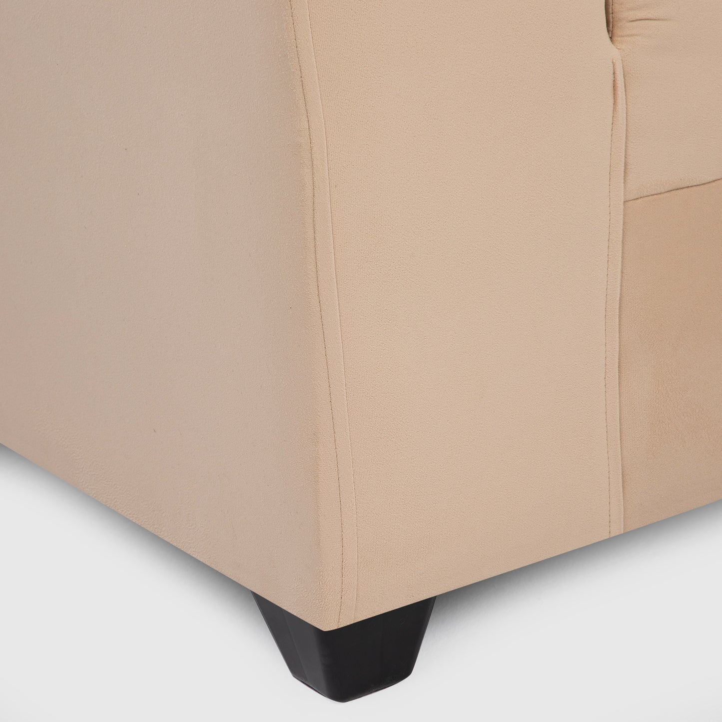 Seccional Nápoles Curvo Velvet Beige – El sofá que tu hogar está esperando