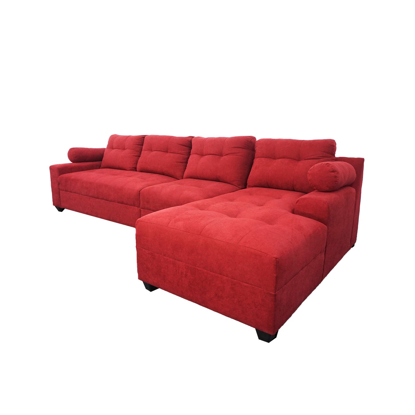 Seccional Dubai XL - Tela (Lino Soft) Burdeo