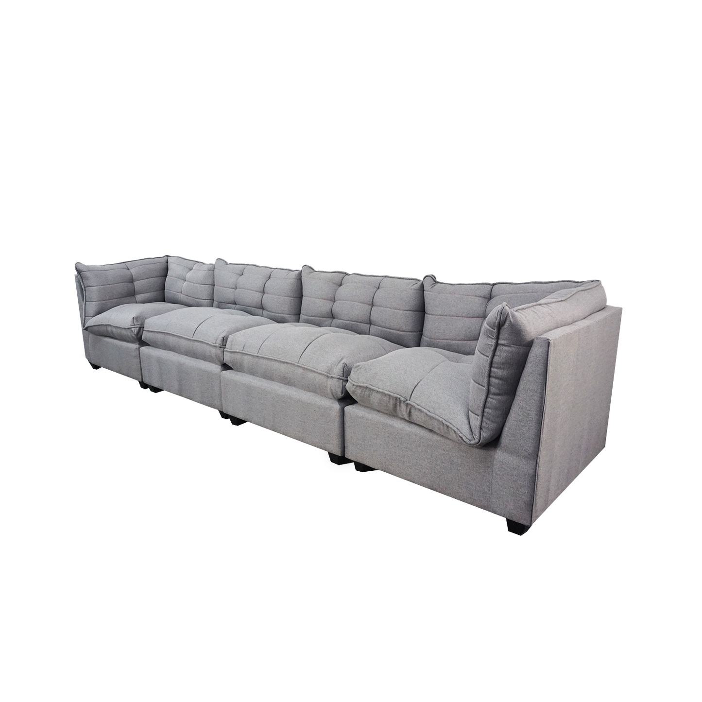 Seccional Berlín - Tela (Lino Soft) Gris