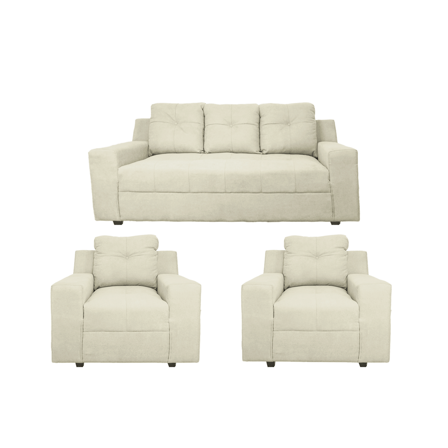 Living Dubái 3.1.1 - Tela (Lino Soft) Beige