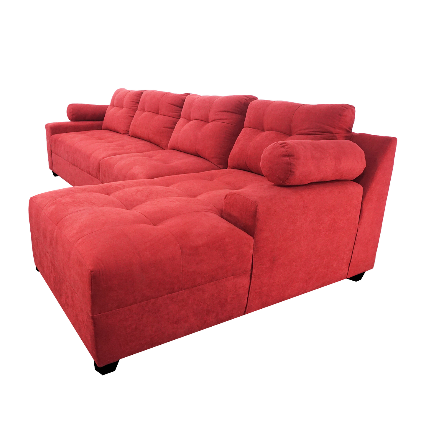 Seccional Dubai XL - Tela (Lino Soft) Burdeo
