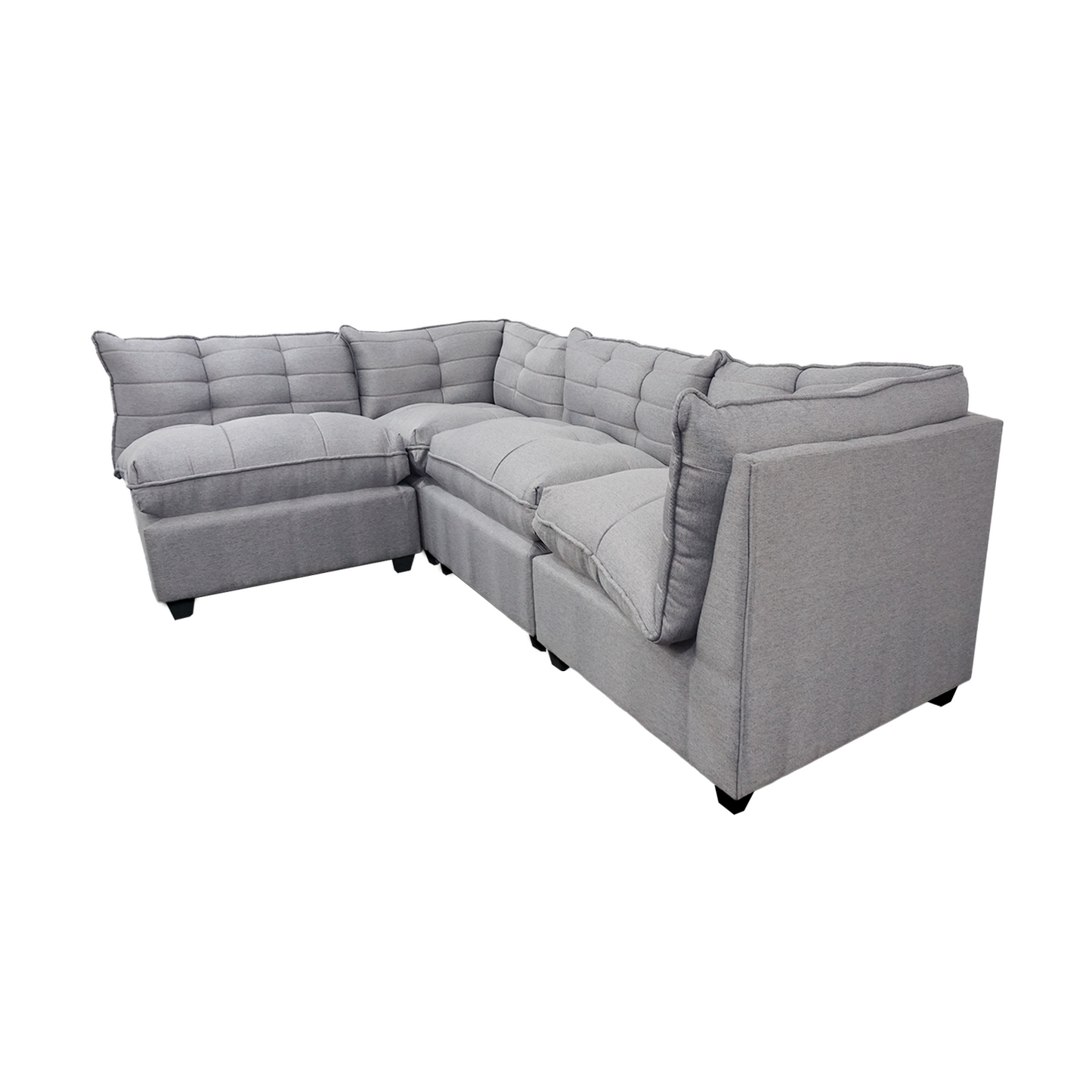 Seccional Berlín - Tela (Lino Soft) Gris