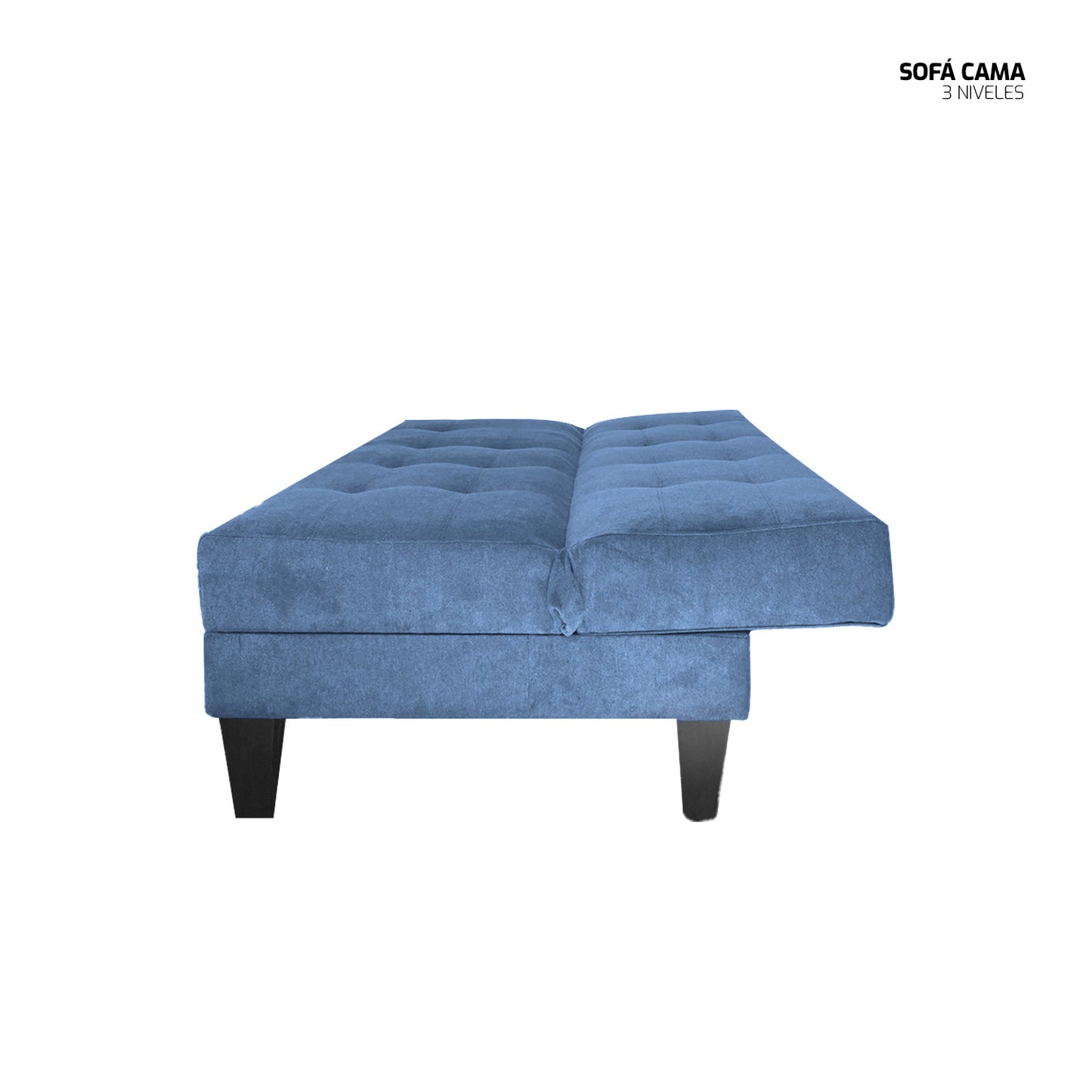 Sofá Cama Atenas - Tela (Lino Soft) Azul