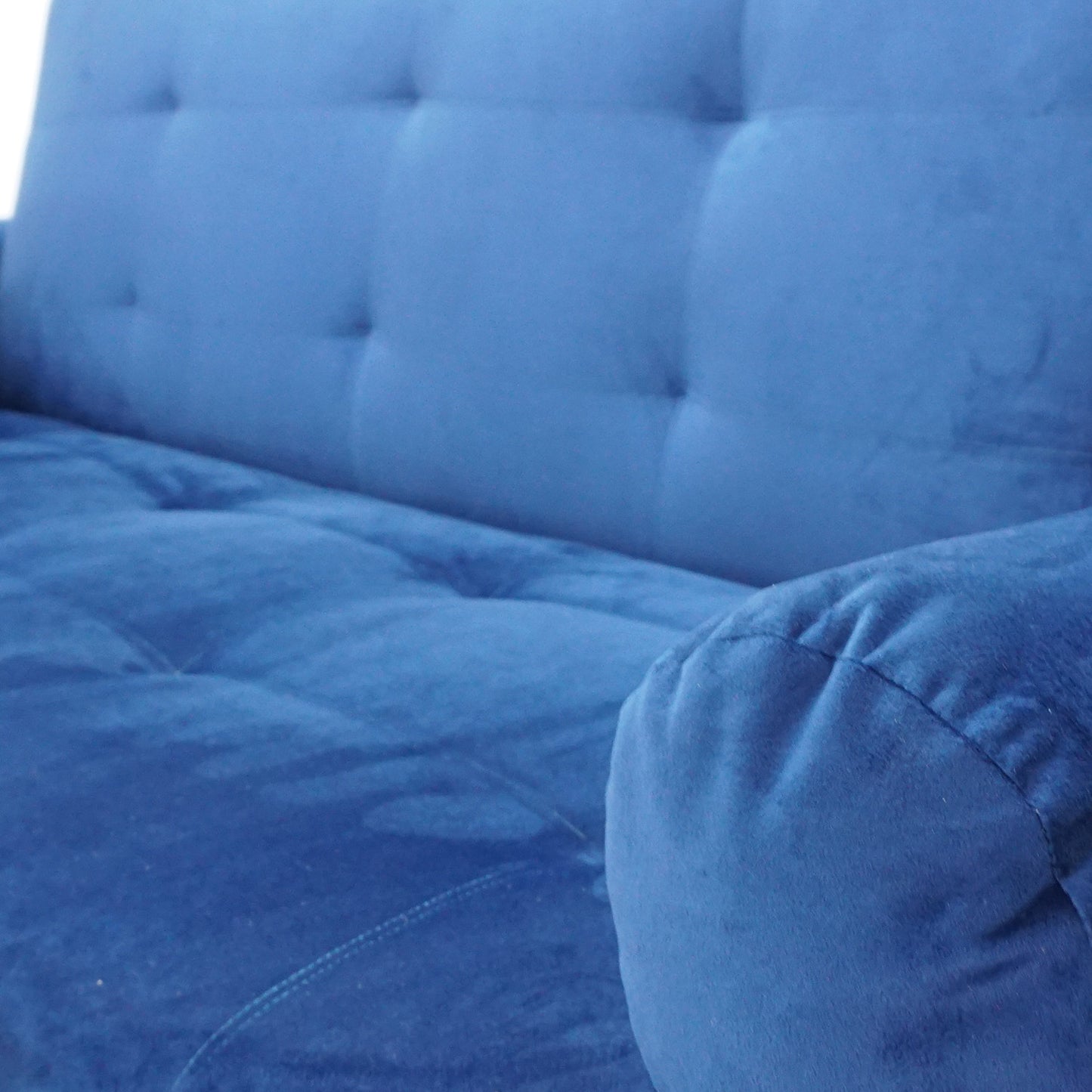 Sofá Cama Australia Velvet Azul – Confort y Estilo en un Solo Lugar