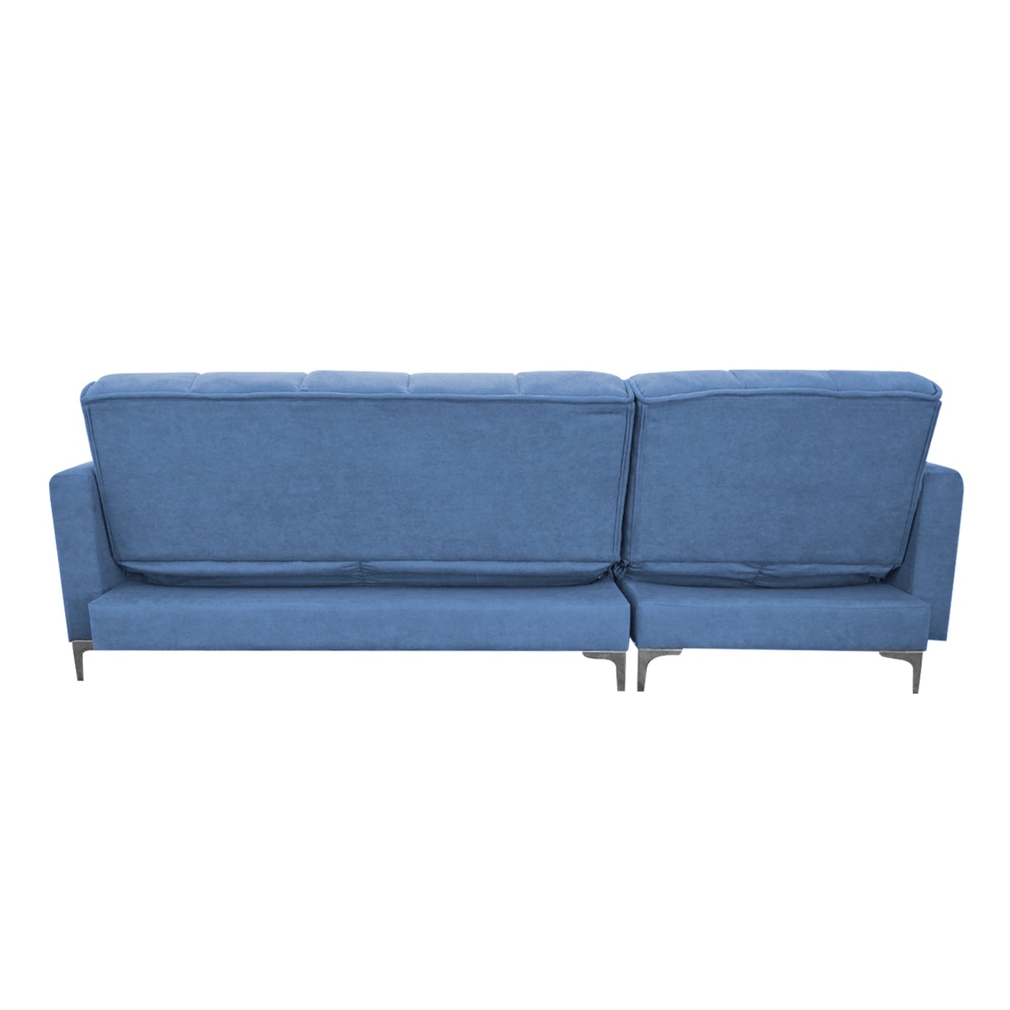 Seccional Reclinable Dakota - Tela (Lino Soft) Azul