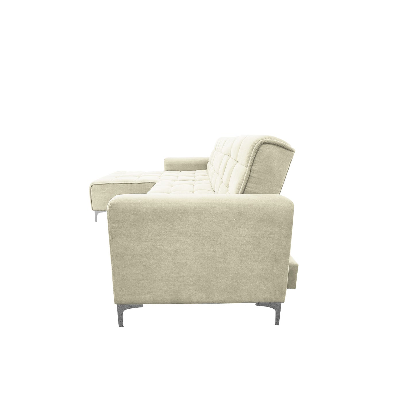 Seccional Reclinable Dakota - Tela (Lino Soft) Beige