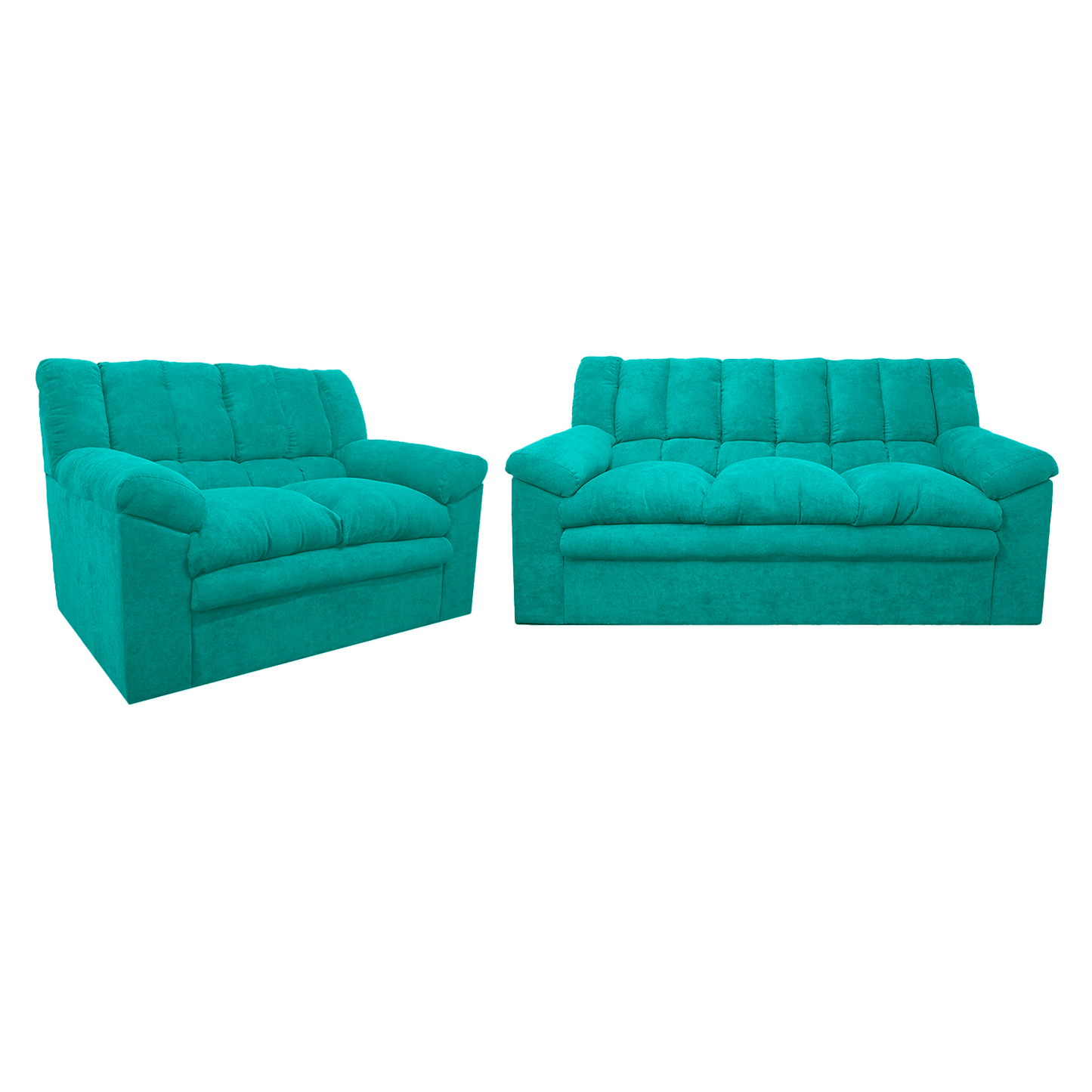 Sofa Georgia 3.2 - Tela (Lino Soft) Turquesa