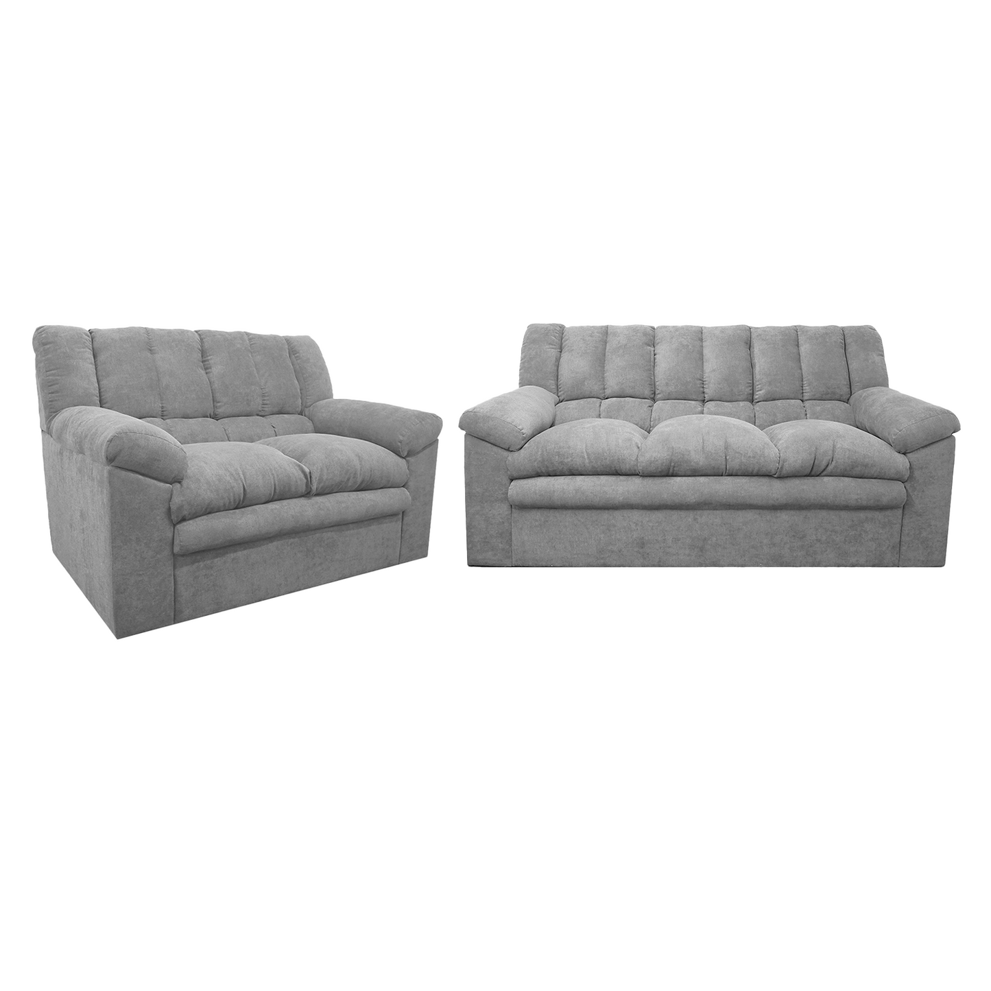 Sofa Georgia 3.2 - Tela (Lino Soft) Gris