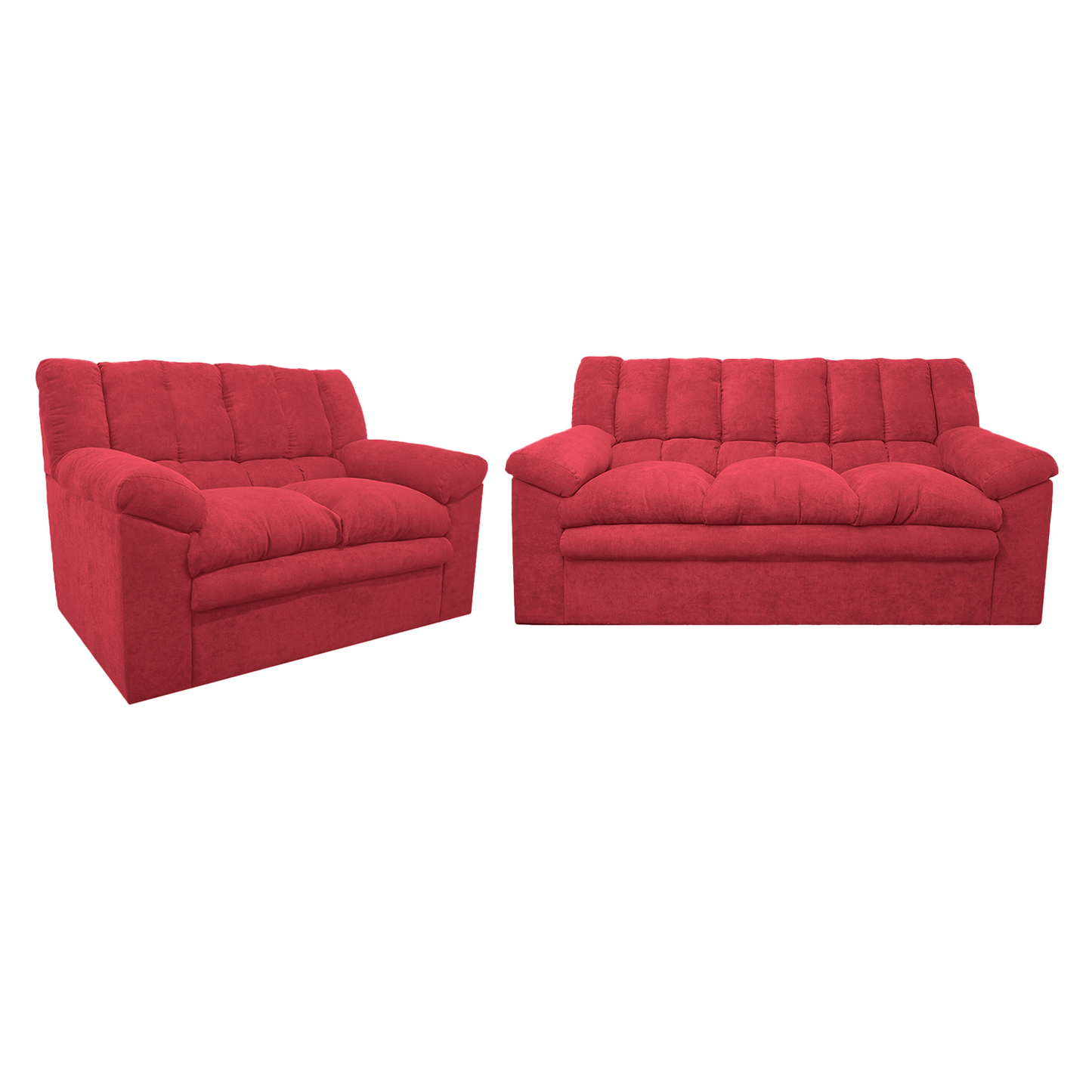 Sofa Georgia 3.2 - Tela (Lino Soft) Burdeo