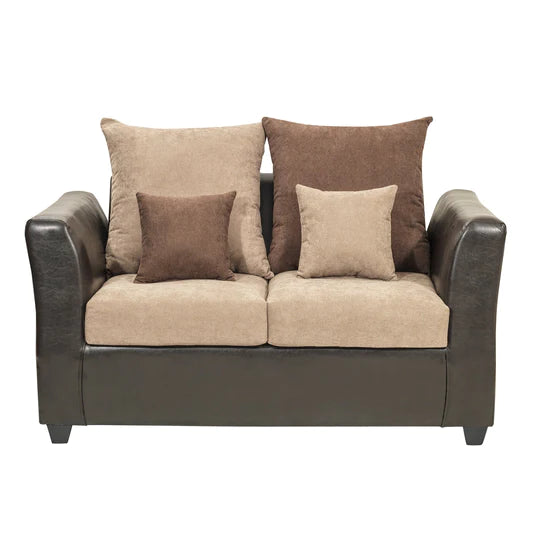Living 3.2 Madison - Tela (Lino Soft) / PU Café/Beige