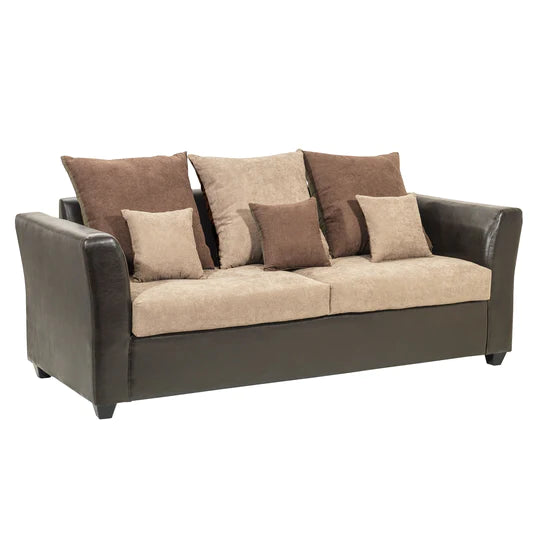 Living 3.2 Madison - Tela (Lino Soft) / PU Café/Beige