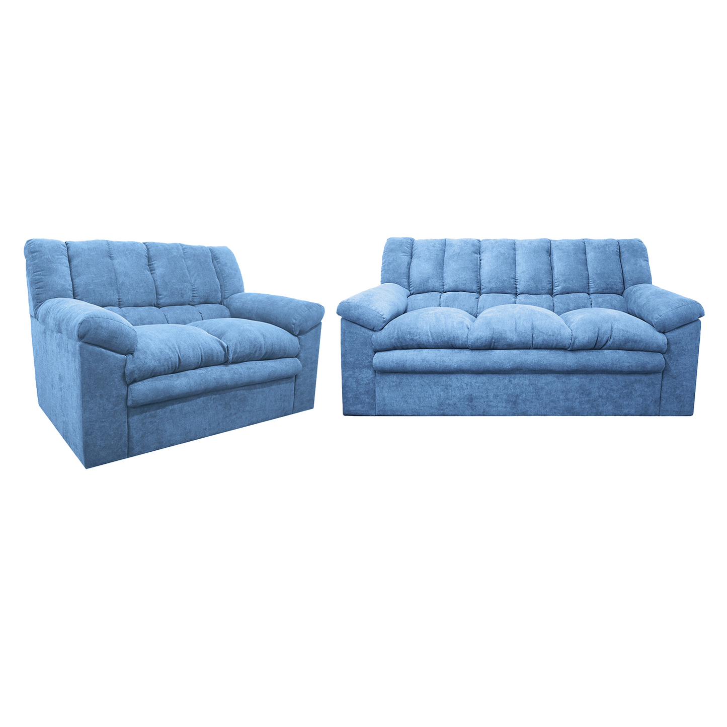 Sofa Georgia 3.2 - Tela (Lino Soft) Azul