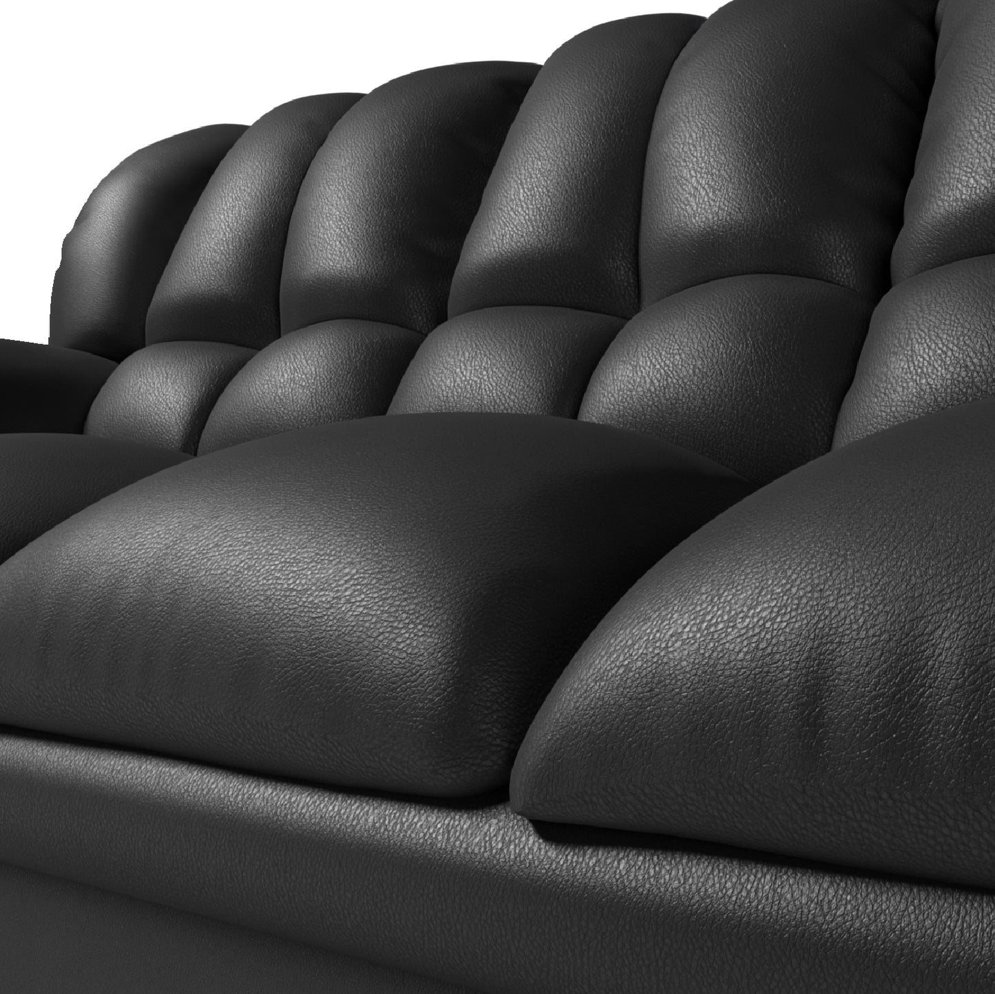 Sofa Georgia 3.2 - PU Negro