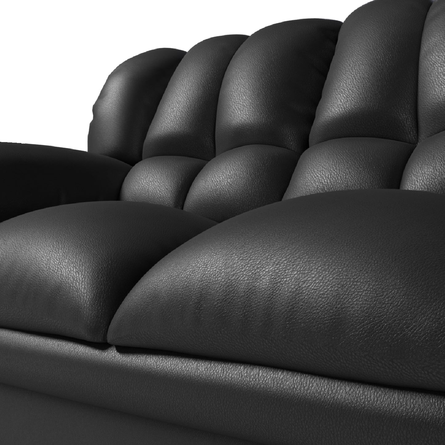 Sofa Georgia 3.2 - PU Negro